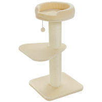 PAWZ Road Poste rascador para gatos grandes, torre de árbol para gatos moderna con poste rascador grueso, perchero superior, cama para gatitos, rascadora para gatos, muebles para gatos, juguetes para gatos - details 21