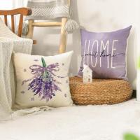 Juego de 4 Fundas de Cojín Lavanda Hogar, 45x45 cm, Decoración para Sofá o Salón - details 1