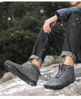 Botas de nieve al aire libre para hombre y mujer, zapatos de algodón impermeables de terciopelo, montañismo, otoño e invierno, 2024 - details 2