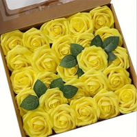 25pcs Flores Artificiales Rosas Falsas para Bodas DIY, Centros de Mesa, Arreglos de Fiesta, Decoración del Hogar - details 14