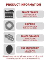 Ejercitador de manos con equipo de fitness Kit de fortalecimiento ajustable para dedos y antebrazo: mejora la fuerza de agarre y la flexibilidad con pinzas de mano de resistencia - details 2