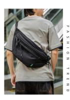 Riñonera cruzada de gran tamaño impermeable Oxford pecho Cycg gran gimnasio cintura cinturón bolsa para hombres mujeres - details 8
