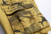 Pantalones cortos cargo de algodón con múltiples bolsillos para hombre - details 0