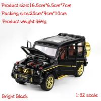 Vehículo de juguete G63 AMG negro coleccionable de aleación, modelo de coche fundido a presión con luces y sonido - details 4
