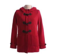 Sudadera con capucha de lana ing Multicolor de longitud media para mujer estilo europeo y americano transfronterizo Kore - details 7