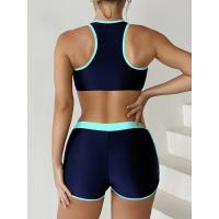 Conjunto de Bikini con cremallera para mujer, traje de baño de dos piezas con pantalón corto, traje de baño deportivo para mujer, ropa de playa para verano 2025 - details 16