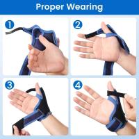 Tendinitis Velpueu cirugía ortopédica ratón mano pulgar soporte férula, ligera y transpirable, adecuada para ambas manos - details 9
