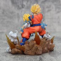 Figura de Son Goku, Kamehameha, Kakarotto Cell, Super Saiyan, modelo de decoración, estatua, muñeca, reg - details 19