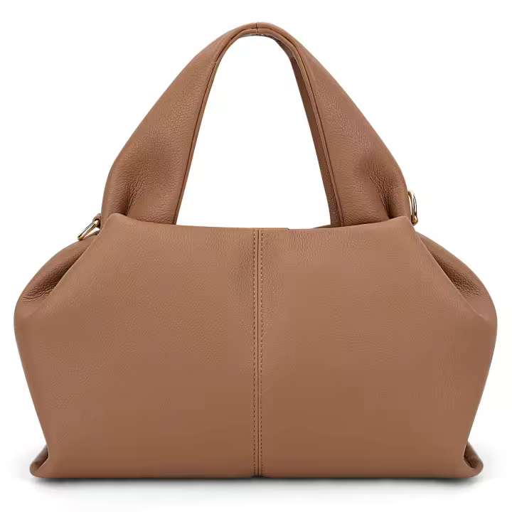 Bolso Tote de Cuero Sintético para Mujer Estilo Cruzado y de Hombro a la Moda Y2K con Correa Ajustable Bolso Hobo de Otoño Marrón - 1