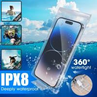 Bolsa impermeable subacuática, bolsa transparente para teléfonos móviles, funda protectora Universal para teléfono de natación de verano para IPhone Samsung - details 0