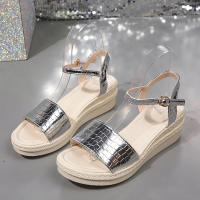 Sandalias de tacón de cuña para mujer, zapatos informales - details 3