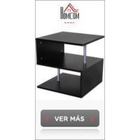 Juego de 2 Mesas Auxiliares Redondas Apilables Mesas Nidos Modernas con Encimera en Efecto de Mármol y Marco de Acero Ø60x46 cm y Ø40x40 cm Blanco - details 15