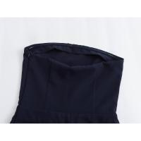 Lino sin tirantes para mujer, cuello recto, espalda, moda elegante para mujer. - details 9