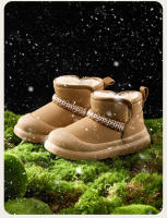 Botas de nieve nuevas para niño, engrosadas, grandes, zapatos de algodón, botas de niña - details 0
