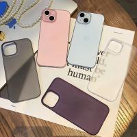 Funda de teléfono ultrafina para iPhone 16, 15, 14, 13, 12, 11 Pro Max Plus, funda trasera translúcida mate delgada - details 0