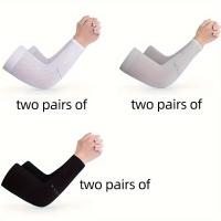6 Pares de Mangas Unisex Ultra-Refrescantes, Compresión y Aislamiento Térmico, Mezcla de Nylon Transpirable para Deportes al Aire Libre, Golf, Ciclismo, Pesca, Senderismo, Ropa Activa de Primavera/Verano, Equipo Deportivo Versátil, Diseño Elegante, Tejido - details 0