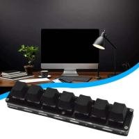 7 Keys Black Custom  Keypad Numpad nical OSU Programming ro Keyboard For  Gaming H2S3 - details 3