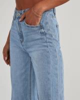 Jeans de Pierna Ancha para Mujer 2025 Pantalones Denim Gris con Estilo Vintage - details 4