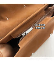 Mochila de cuero suave de gran capacidad, bolso de nicho de moda, bolso de viaje ligero de lujo, nuevo estilo universitario, 2024 - details 6