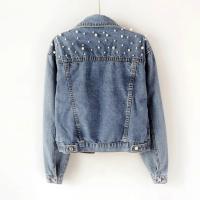 Chaqueta Vaquera Mujer 2025 - Bordada con Perlas y Detalles de Cuentas, Diseño Premium para Looks Casual y Elegante - Tejido Resistente y Cómodo - details 2