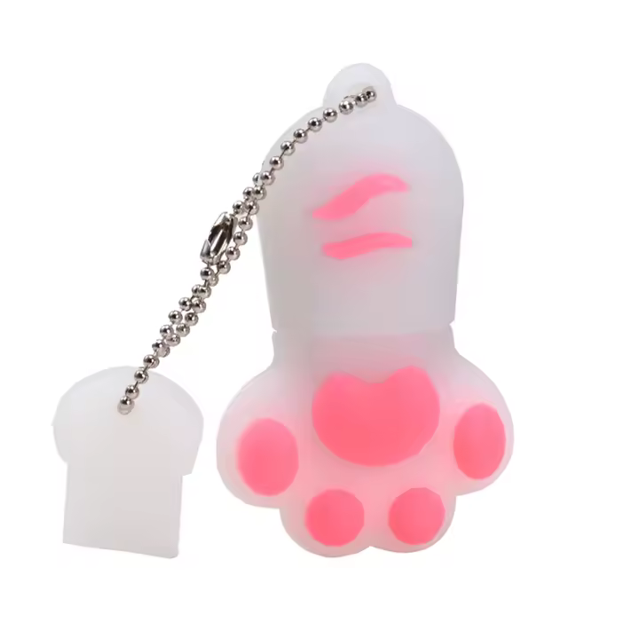 JASTER Tarjeta Flash USB de Patas de Gato 64GB, Impermeable, Interfaz Hardware USB2.0 - 1