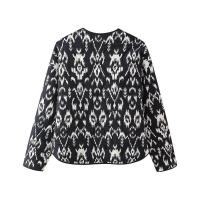 Chaqueta deportiva de moda para mujer primavera 2024 estampado de cara redonda versátil con manta t - details 7