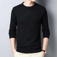 Jersey informal de manga larga con cuello redondo y parte inferior ajustada para hombre, suéter, suéter para hombre - details 0