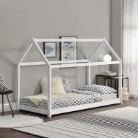 Cama para niños de Madera 206x98x142cm Cama Infantil Forma de casa Blanco Mate - details 1