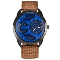 Reloj de Pulsera de Cuarzo Automático Estilo Casual de Moda para Hombres Correa de Nylon Negro - details 13
