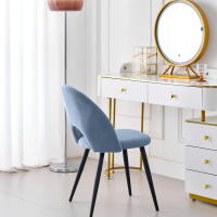 EGOONM Juego de 4 sillas de comedor de cocina modernas, silla de comedor familiar nórdica, cojín trasero hueco moderno único, para cocina/sala de estar - details 2