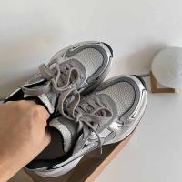 Zapatillas de correr con plataforma gruesa para mujer, zapatos de malla transpirable, cómodos, ligeros, informales, a la moda - details 4