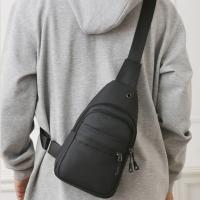 Bolso cuadrado duradero para el pecho para hombre, bolso cruzado de nailon de Color sólido multifuncional, bolso para teléfono de gran capacidad de un solo hombro para hombre - details 8