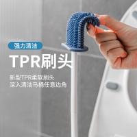 Escobilla de baño de silicona tres en uno, baño doméstico montado en la pared, sin callejones sin salida, desagüe de escobilla de baño - details 1