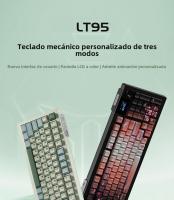 Langtu LT95 Teclado de Deportes Electrónicos Personalizable Modos de Juego, Inalámbrico, Bluetooth, Escritura de Oficina Intercambiable en Caliente - details 0