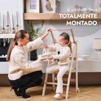 Silla de Madera Montessori Ahorradora de Espacio Torre Plegable, Taburete para Niños, Escalera Plegable para Niños Protección Antivuelcos - details 1