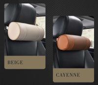 Cojín de asiento de cuero para coche Almohada de cuero para cuello y espina dorsal - details 10