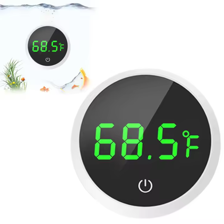 Aquarium Electronic Thermometer with 0-60 Degrees Temperature Range Design for Bedroom Living Room Desktop - 1