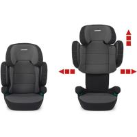 para niños de 100 a 150 cm de altura, 3-12 años, conforme ECE R129, fijación Dualfix (Isofix y non), protección contra impactos laterales, desenfundable, gris - details 4