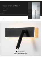 LEFANGXING Luz de Escenario LED Rectangular de 30CM Lámpara de Pared para Dormitorio con Haz de Punto Iluminación y Decoración - details 11