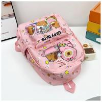 Mochila bonita de capibara de gran capacidad, mochila escolar ultraligera transpirable para estudiantes, bolsa de libros de dibujos animados de nailon - details 20