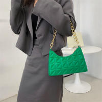Bolso de hombro Hobo para mujer, bolso de cadena, a cuadros, de moda, avanzado, nueva tendencia - details 31