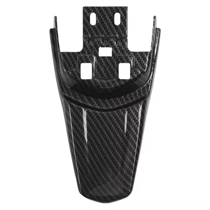 Guardabarros trasero de motocicleta, Protector de fibra de carbono con patrón, Protector de guardabarros trasero resistente de repuesto para SurRon Light Bee X S - 1