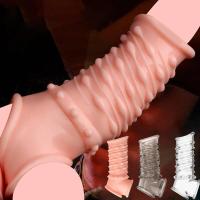 Leten Extender para hombres, anillo de manga de ampliación reutilizable, retardante de eyaculación, juguete sexual para adultos, productos íntimos - details 0