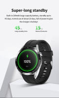 Reloj inteligente con pantalla completamente táctil de 1,32 pulgadas, oxígeno, presión arterial, prueba de frecuencia cardíaca, recordatorio de llamadas entrantes, IP67 - details 2