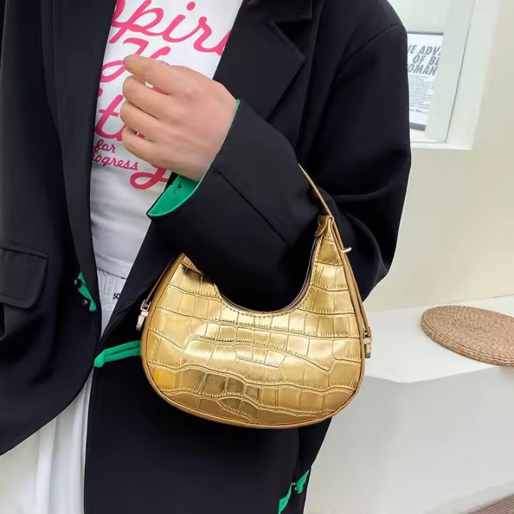 Bolso de hombro para mujer, bolsos Retro de PU, bolso femenino de gran capacidad, bolsos cruzados de moda - 1