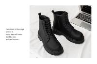 Hombres Botas De Herramientas De Locomotora Negra Botas De Cuero Informales Impermeables De Cuero Suave De Caña Alta - details 11
