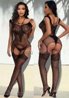 Ropa interior sexy para mujer, corsé ajustado, camiseta clásica sexy de manga corta a cuadros y conjunto de lencería con protectores de piernas sin forro - details 0