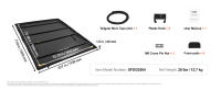 SucceBuy Cubierta plegable de cuatro pliegues para caja de camioneta, se adapta a Dodge Ram 1500 2002-2024 (incluidos modelos clásicos y nuevos), Dodge Ram 2500 3500 2003-2024, cama Fleetside de 6.4', interior de 6.4' x 5.5', negro - details 6