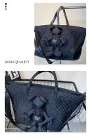 Bolso grande de hombro, bolso nuevo para mujer, bolso de mano de hilo bordado de nailon, bolso de mensajero portátil de moda, bolso de viaje de gran capacidad. - details 6