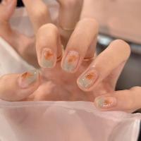 Caja de 24 piezas uñas removibles estilo corto parches uñas postizas uñas tabletas - details 36